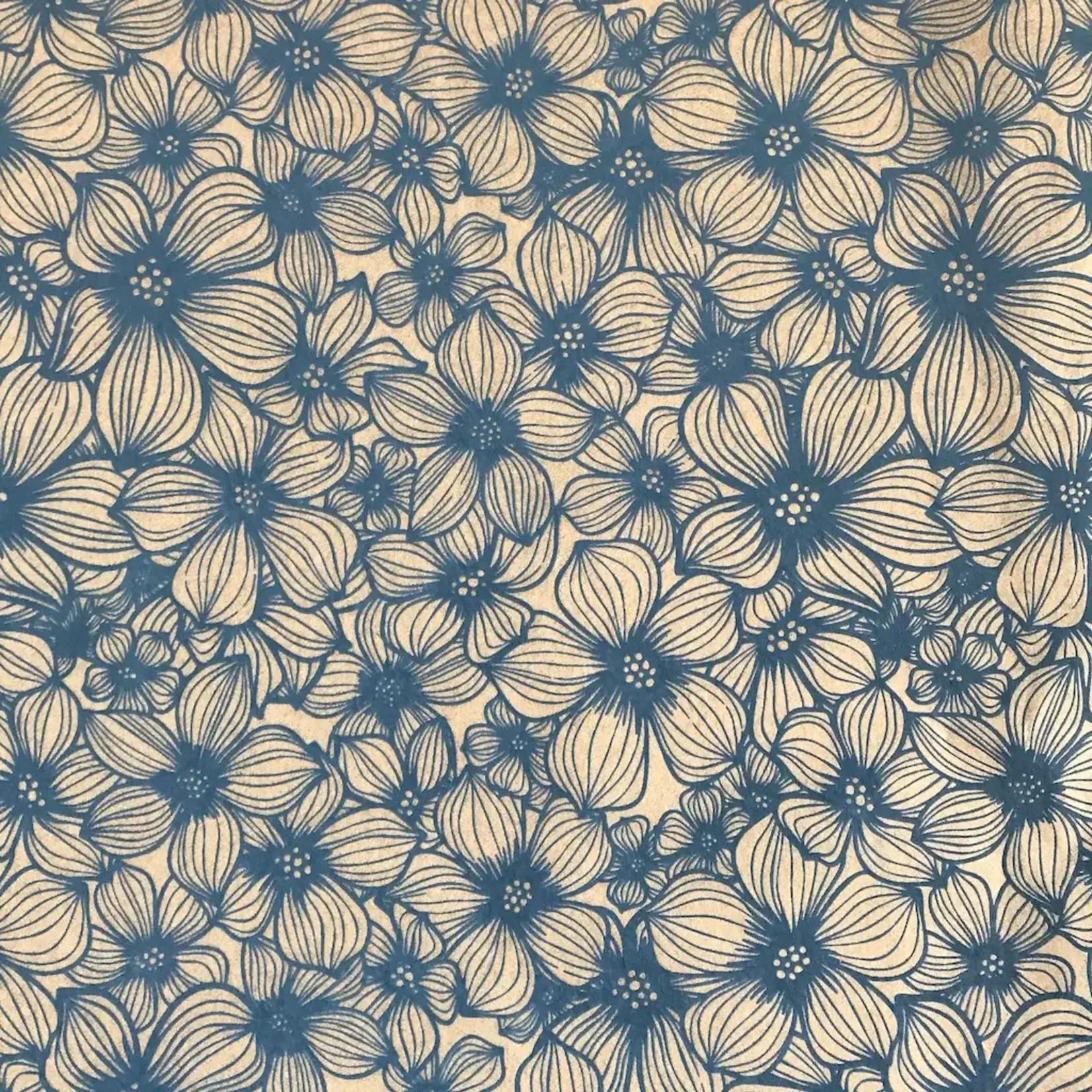 Elan Pottery Transfers Apple Blossom Underglaze Transfer - Blue
