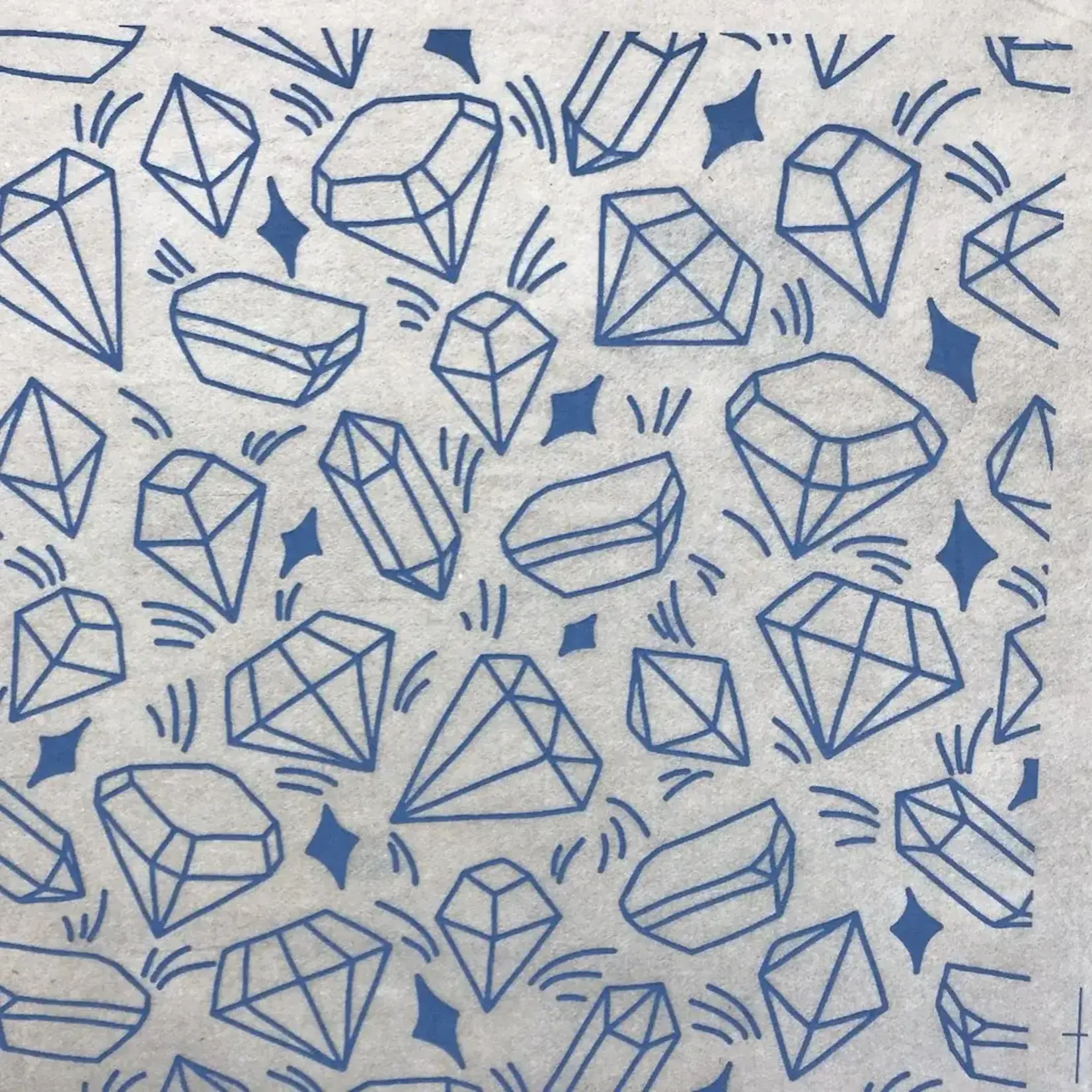 Elan Pottery Transfers Crystals Underglaze Transfer - Blue