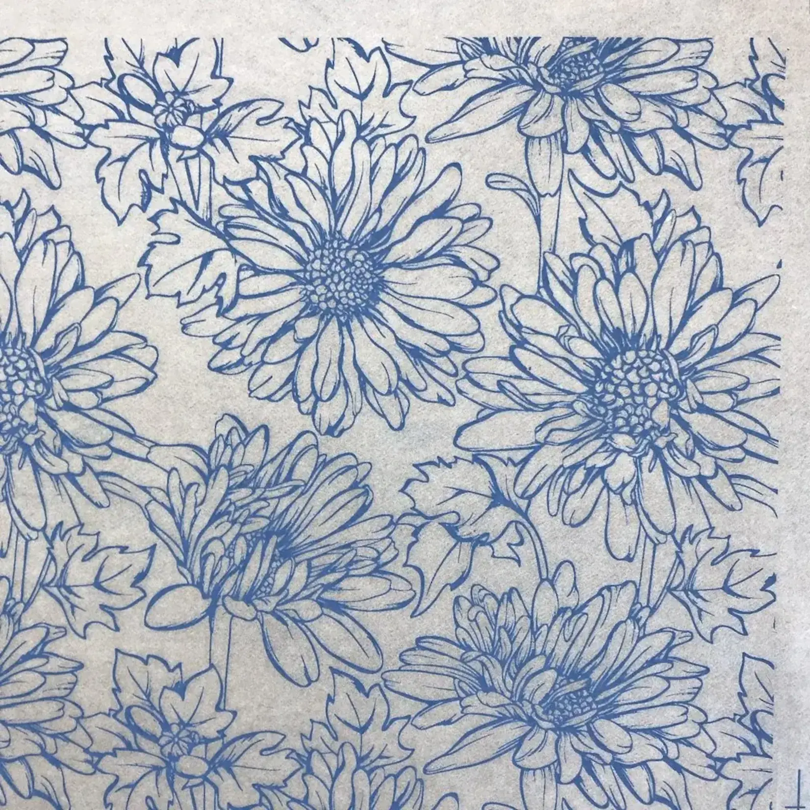 Elan Pottery Transfers Daisy Underglaze Transfer - Blue