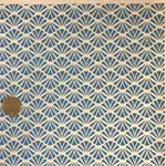 Elan Pottery Transfers Fans Underglaze Transfer - Blue