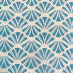 Elan Pottery Transfers Fans Underglaze Transfer - Turquoise