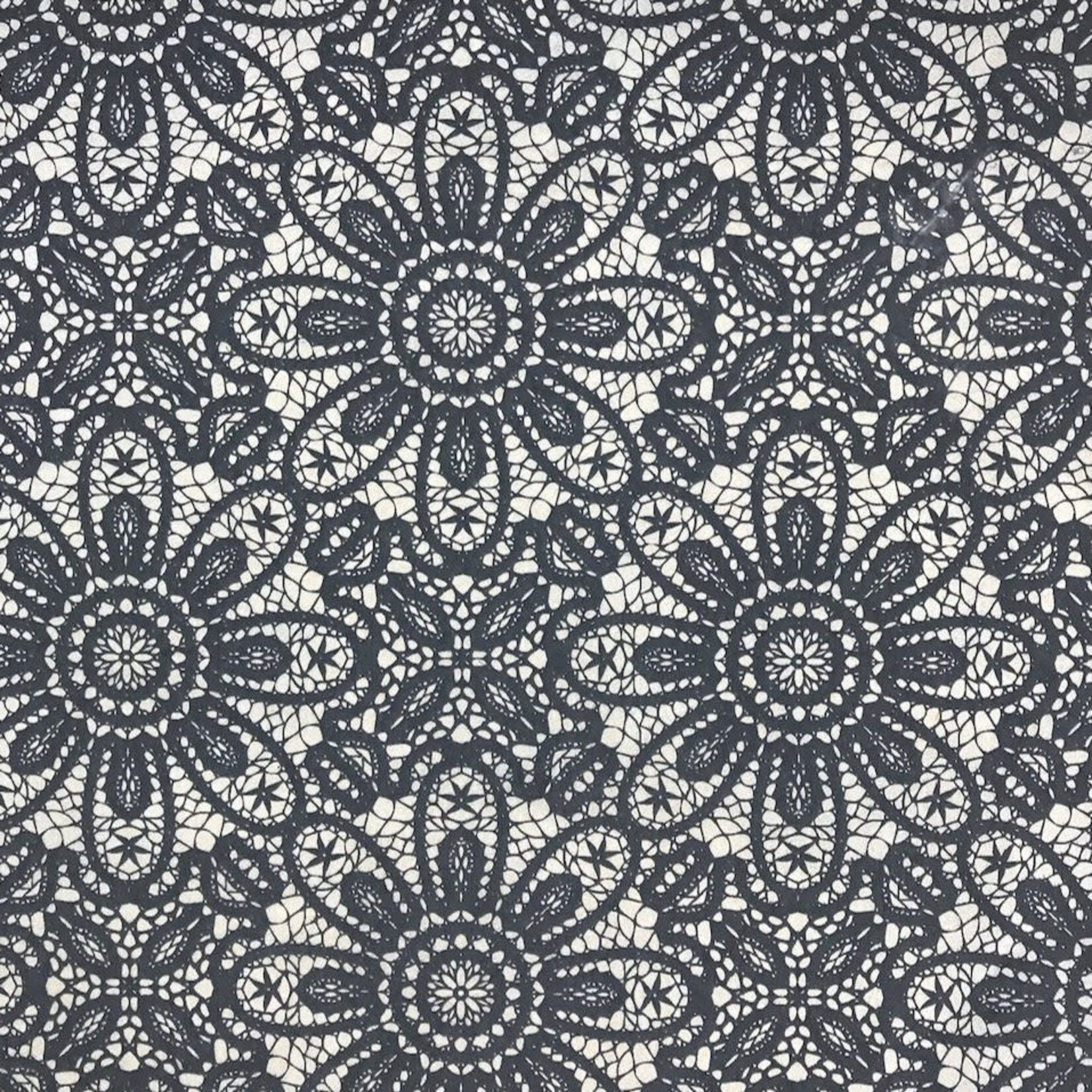 Elan Pottery Transfers Lace Underglaze Transfer - Black