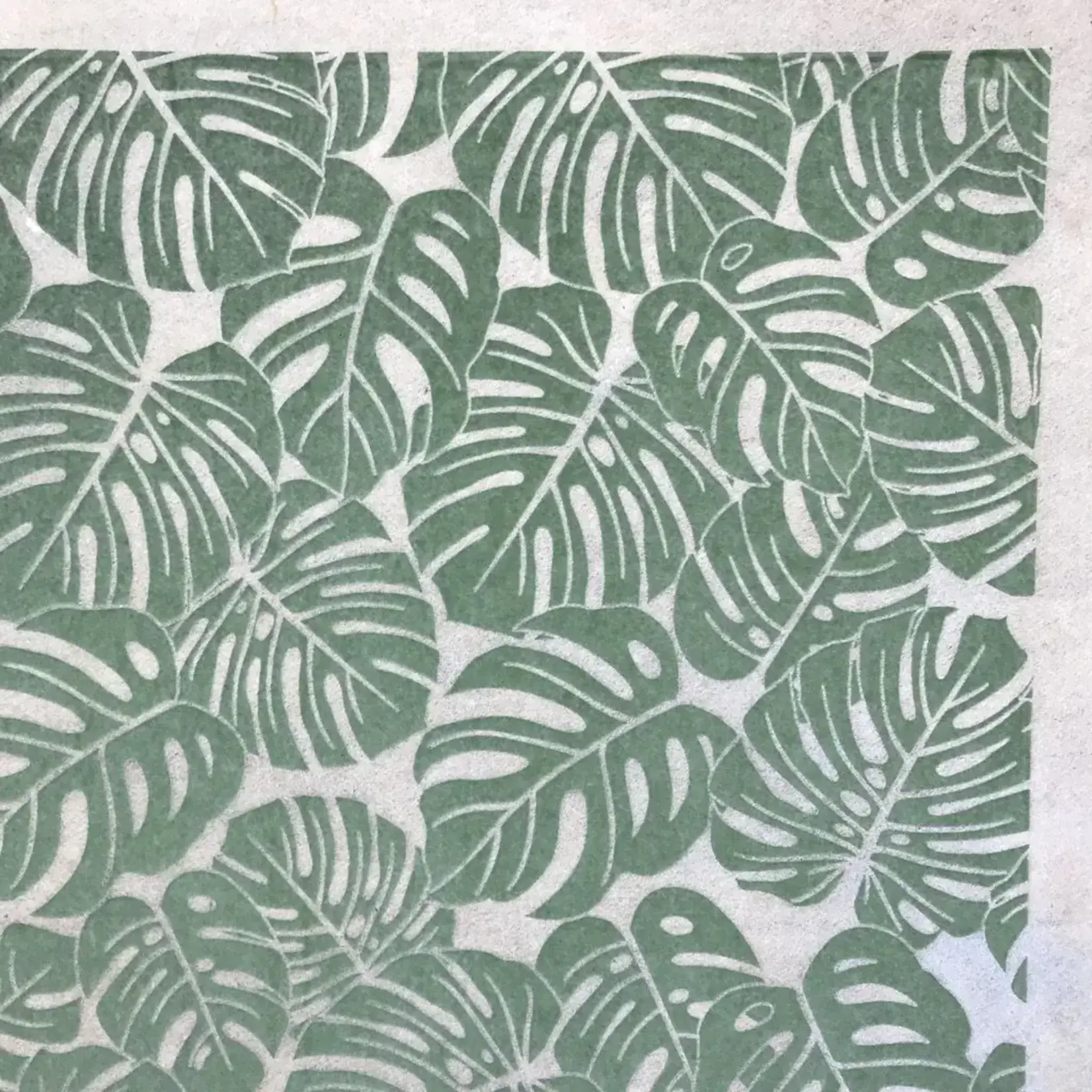Elan Pottery Transfers Monstera Leaves Underglaze Transfer - Green