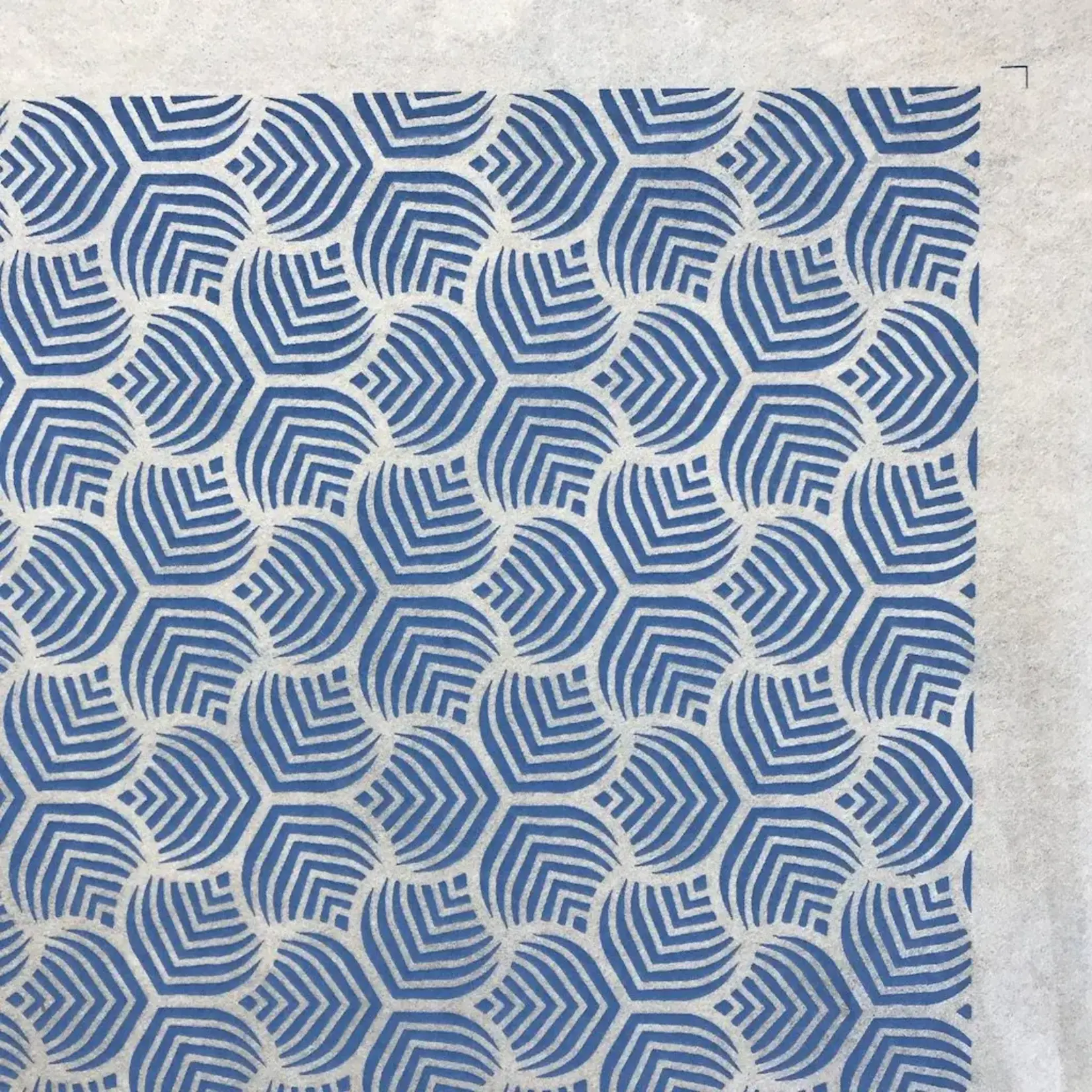 Elan Pottery Transfers Sound Waves Underglaze Transfer - Blue