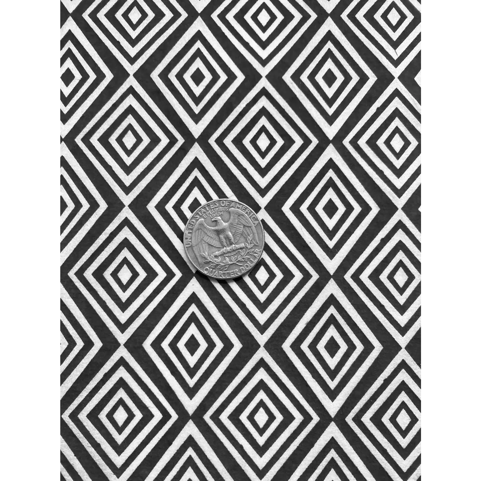 Elan Pottery Transfers Vintage Diamond Underglaze Transfer - Black