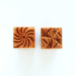 MKM POTTERY TOOLS MKM Sss-018 Small Square Stamp - Spiral / Pin Wheel