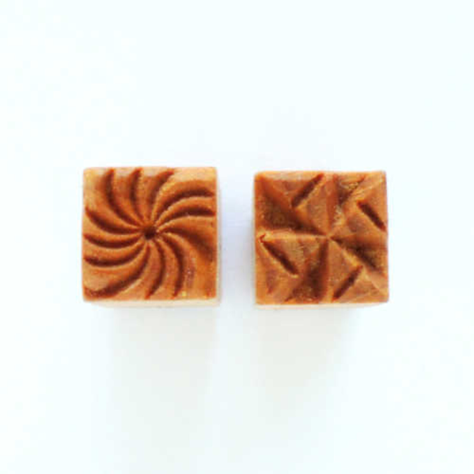 MKM POTTERY TOOLS MKM Sss-018 Small Square Stamp - Spiral / Pin Wheel
