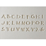 MKM POTTERY TOOLS Prints Charming Upper Case Font Sets