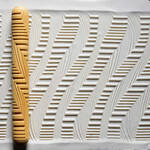 MKM POTTERY TOOLS MKM LHR-012 Long Hand Roller - Lightening Bolt