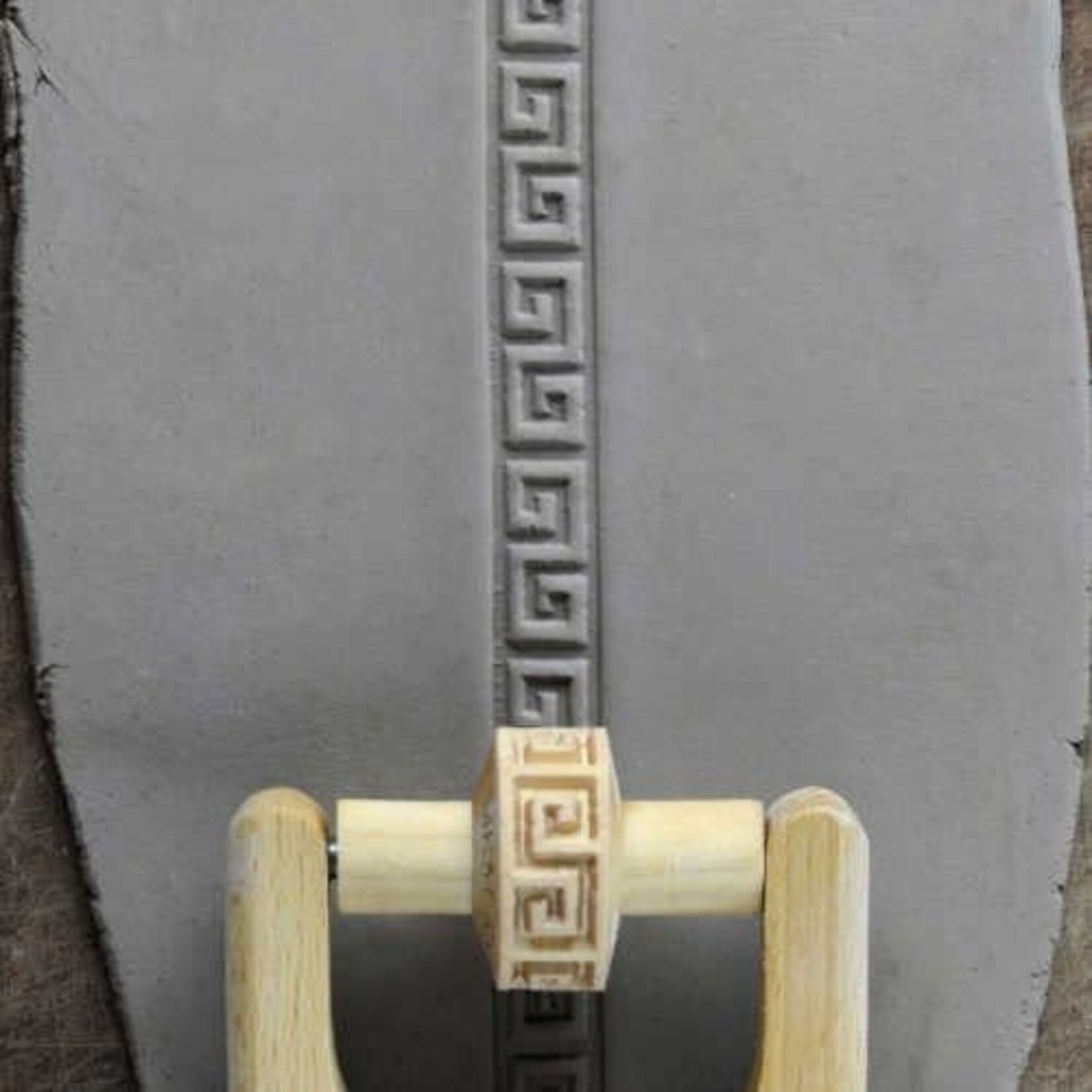 MKM POTTERY TOOLS MKM RS-030 Small Handle Roller – Geometric Design 1