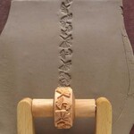 MKM POTTERY TOOLS MKM RS-028 Small Handle Roller – Ginkgo Leaves