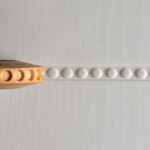MKM POTTERY TOOLS MKM FINGER ROLLER FR-021 – Row of Dots