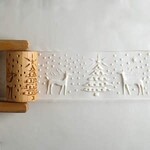 MKM POTTERY TOOLS MKM RL-045 Large Handle Roller – Reindeer Christmas