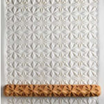 MKM POTTERY TOOLS MKM LHR-023 Long Hand Roller – Quilt Pattern