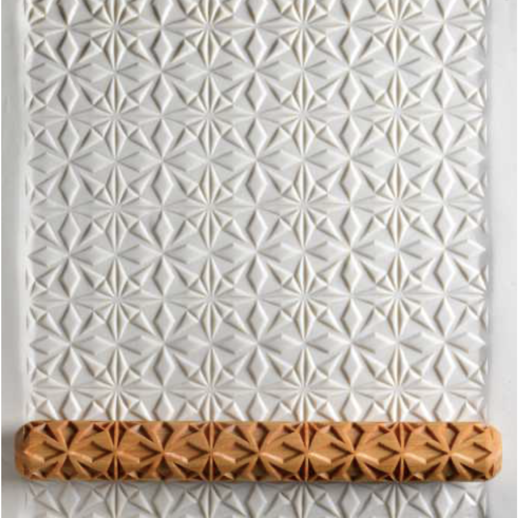 MKM POTTERY TOOLS MKM LHR-023 Long Hand Roller – Quilt Pattern