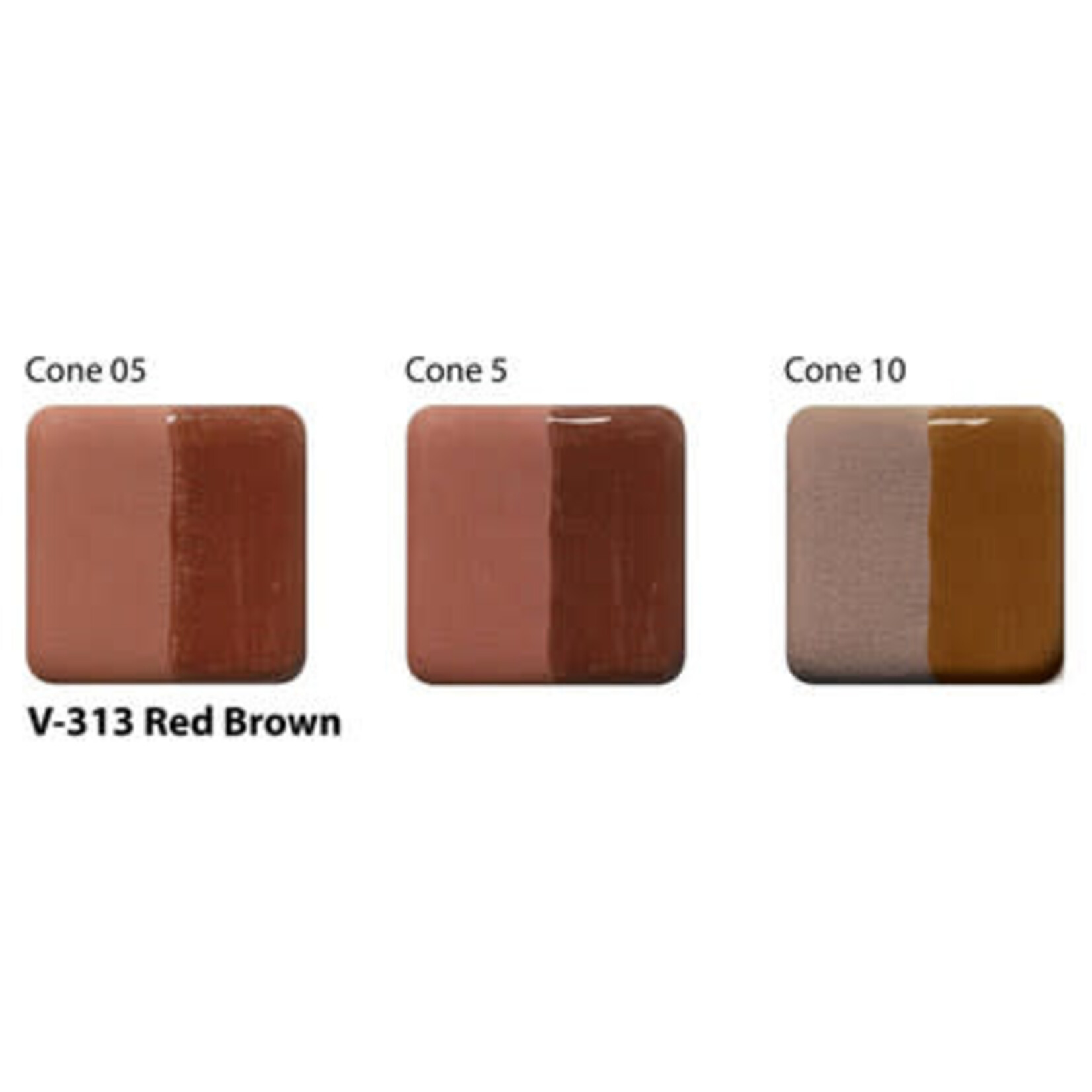 American Art Clay UG LIQ V-313 RED BROWN UNDERGLAZE