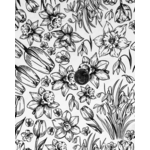 Elan Pottery Transfers Spring Has Sprung Underglaze Transfer - Black