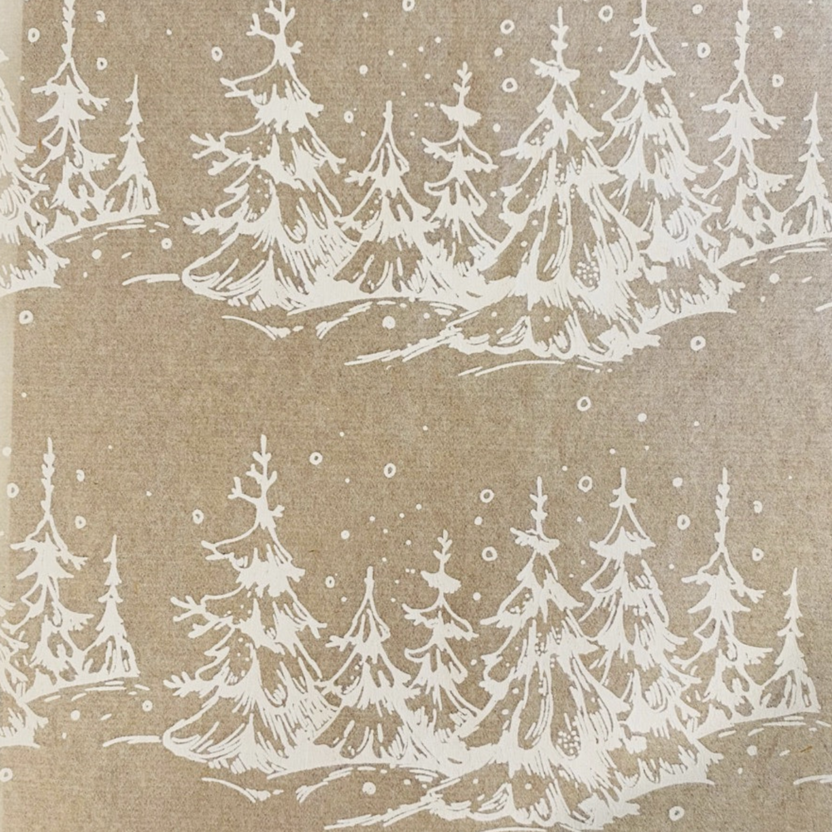 Elan Pottery Transfers Snowy Trees Underglaze Transfer - White