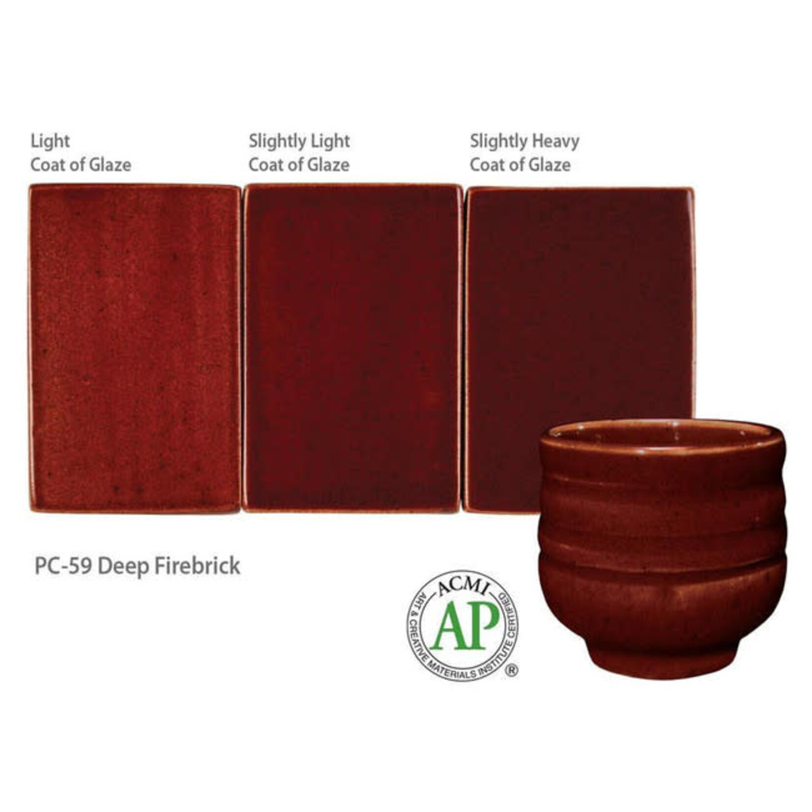 American Art Clay GZ LIQ PC-59 DEEP FIREBRICK