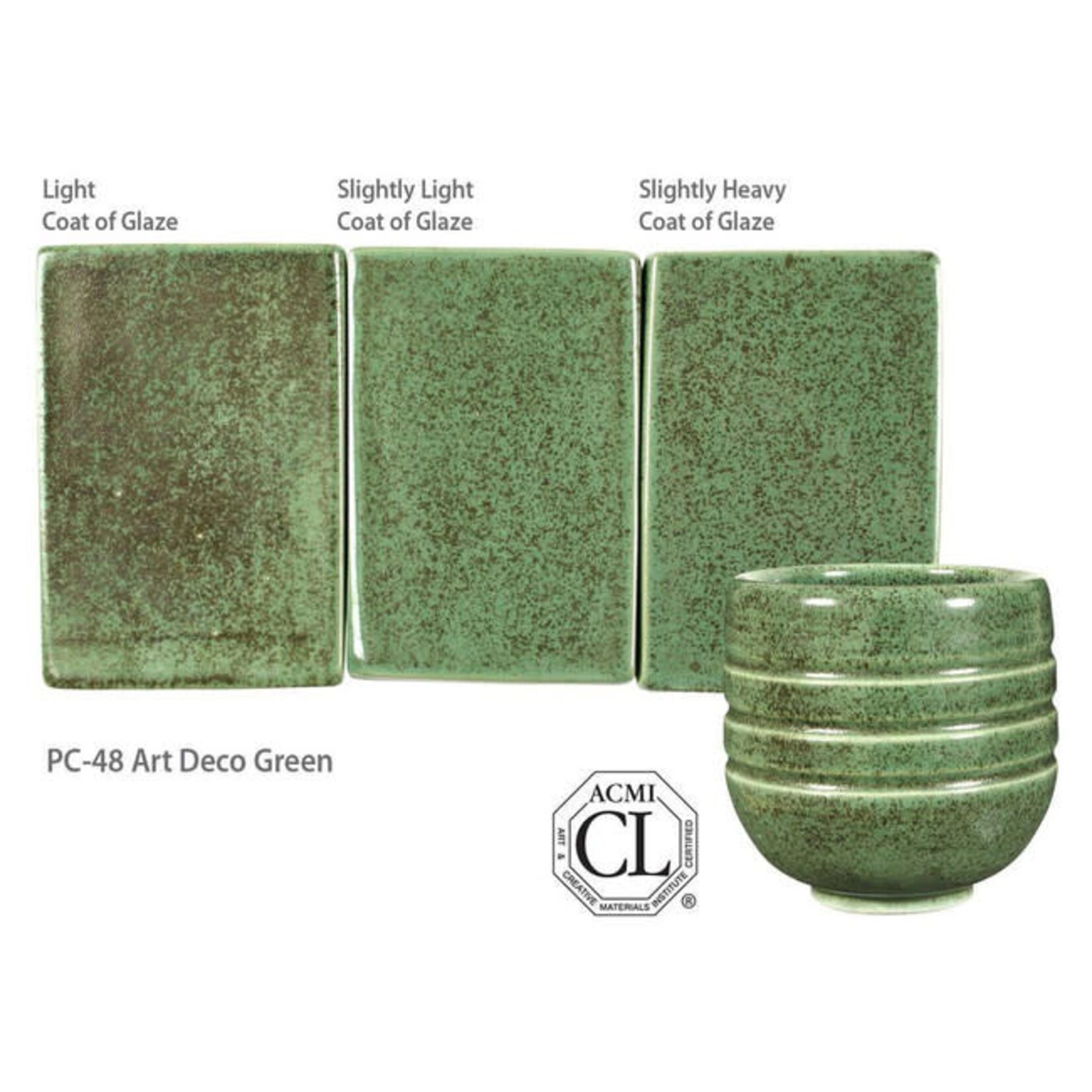 American Art Clay GZ LIQ PC-48 ART DECO GREEN