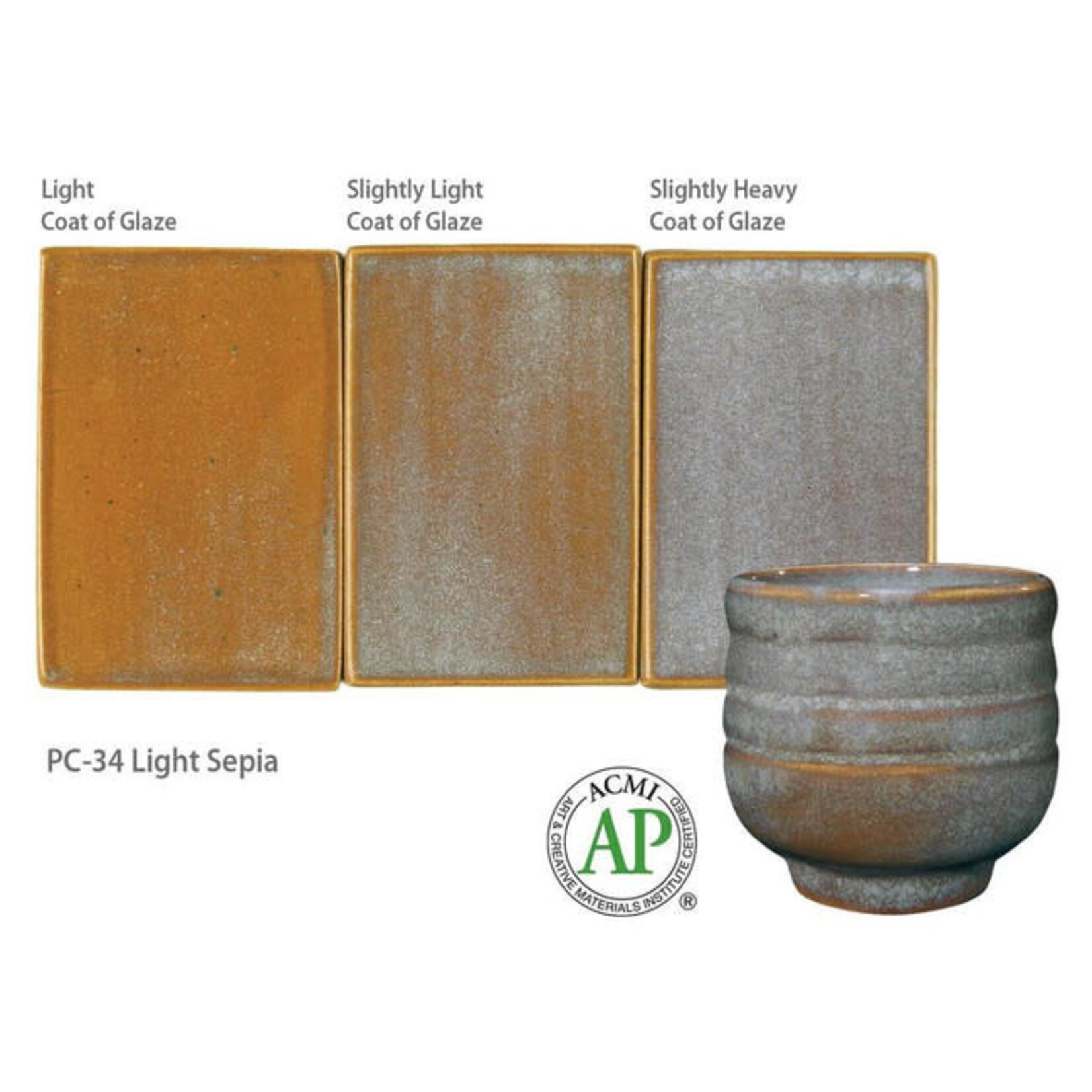 American Art Clay GZ LIQ PC-34 LIGHT SEPIA