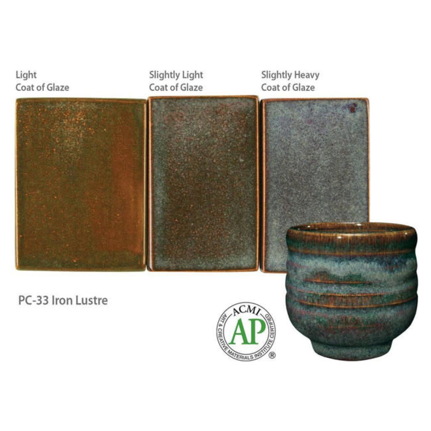 American Art Clay GZ LIQ PC-33 IRON LUSTRE