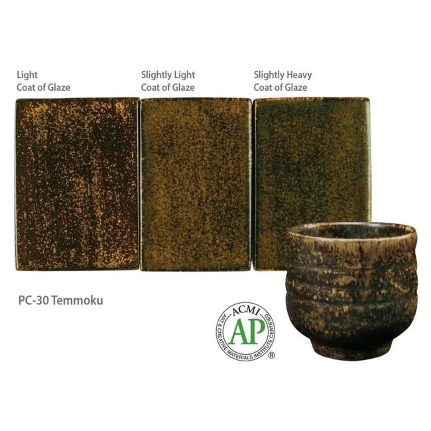 American Art Clay GZ LIQ PC-30 TEMMOKU
