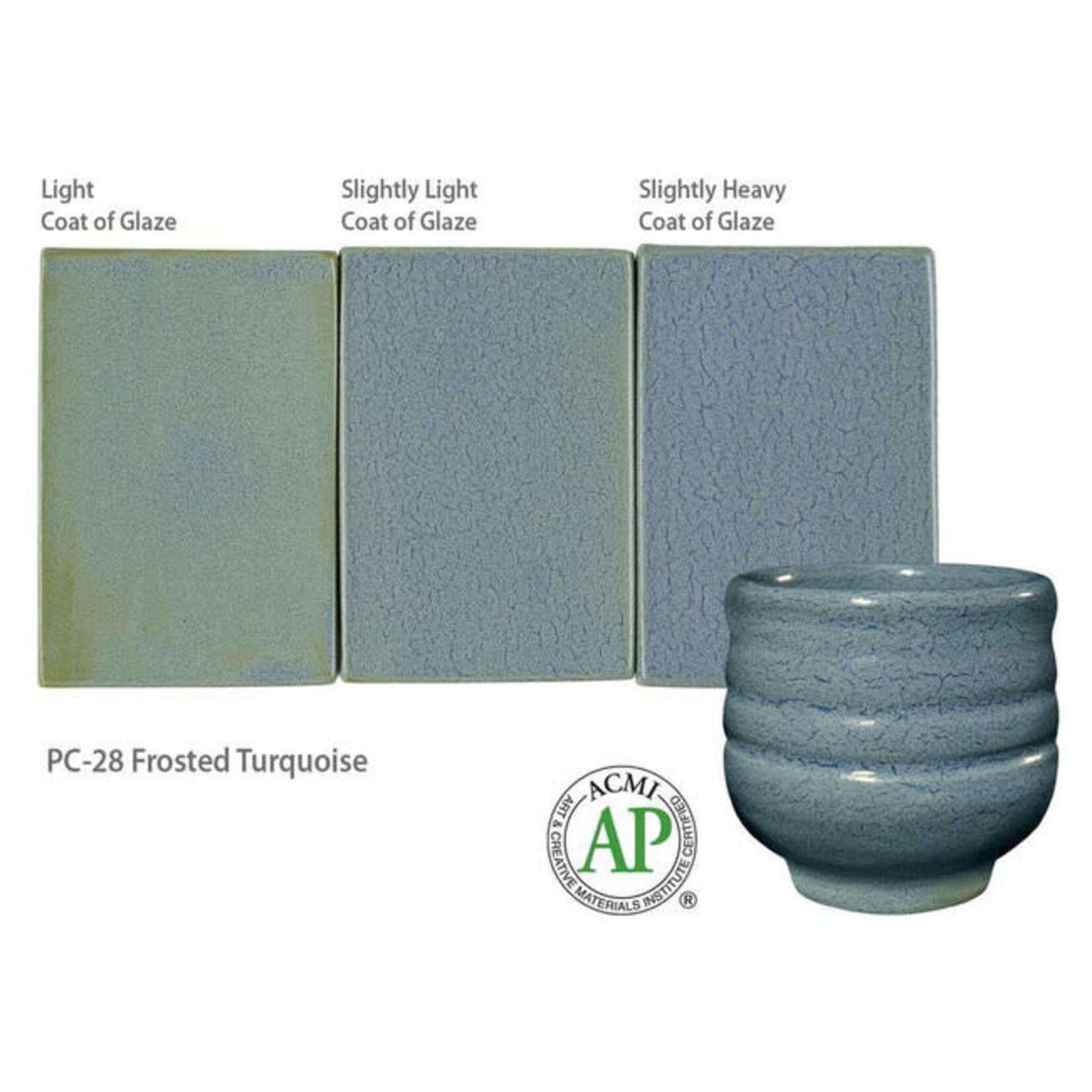 American Art Clay GZ LIQ PC-28 FROSTED TURQUOISE
