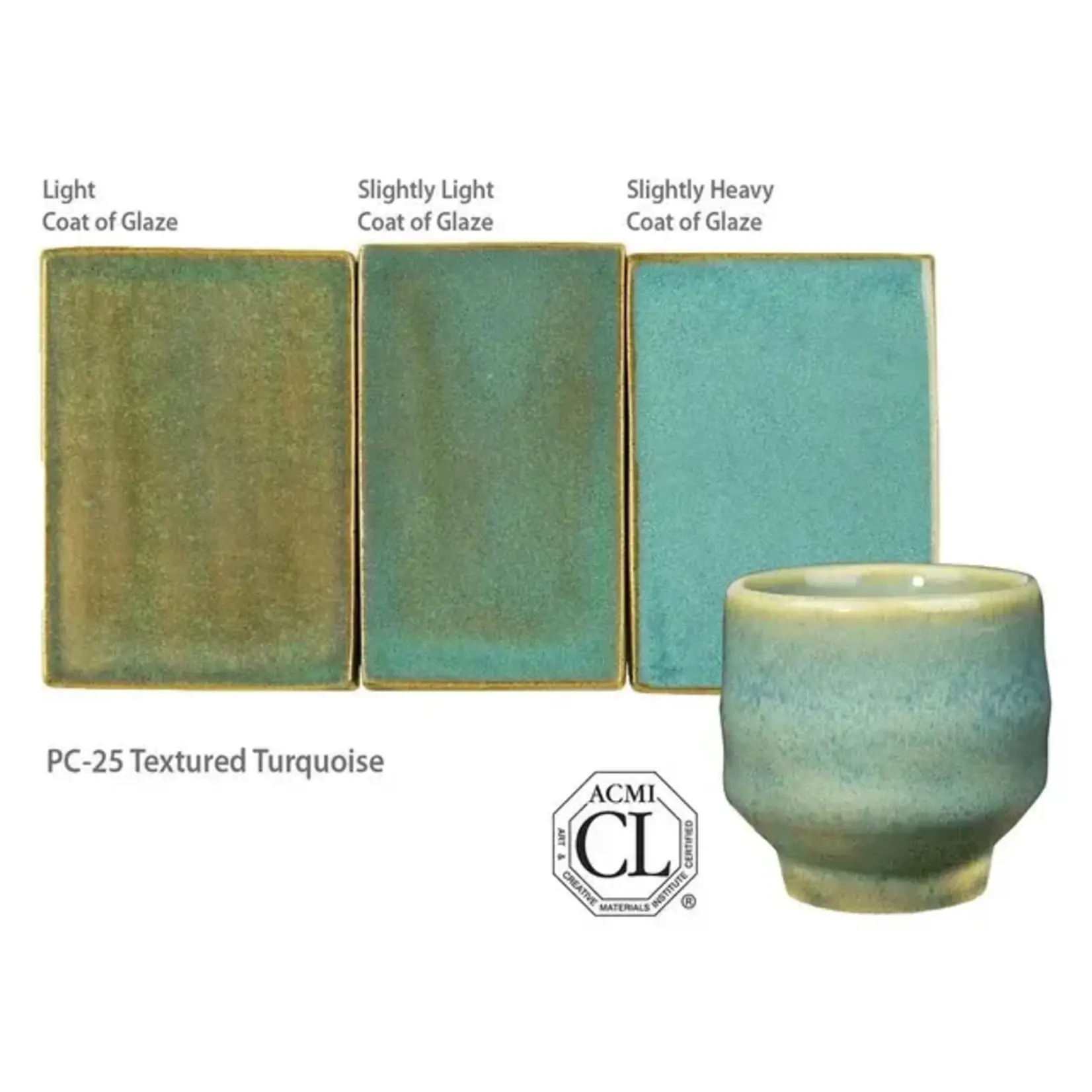 American Art Clay GZ LIQ PC-25 TEXTURED TURQUOISE