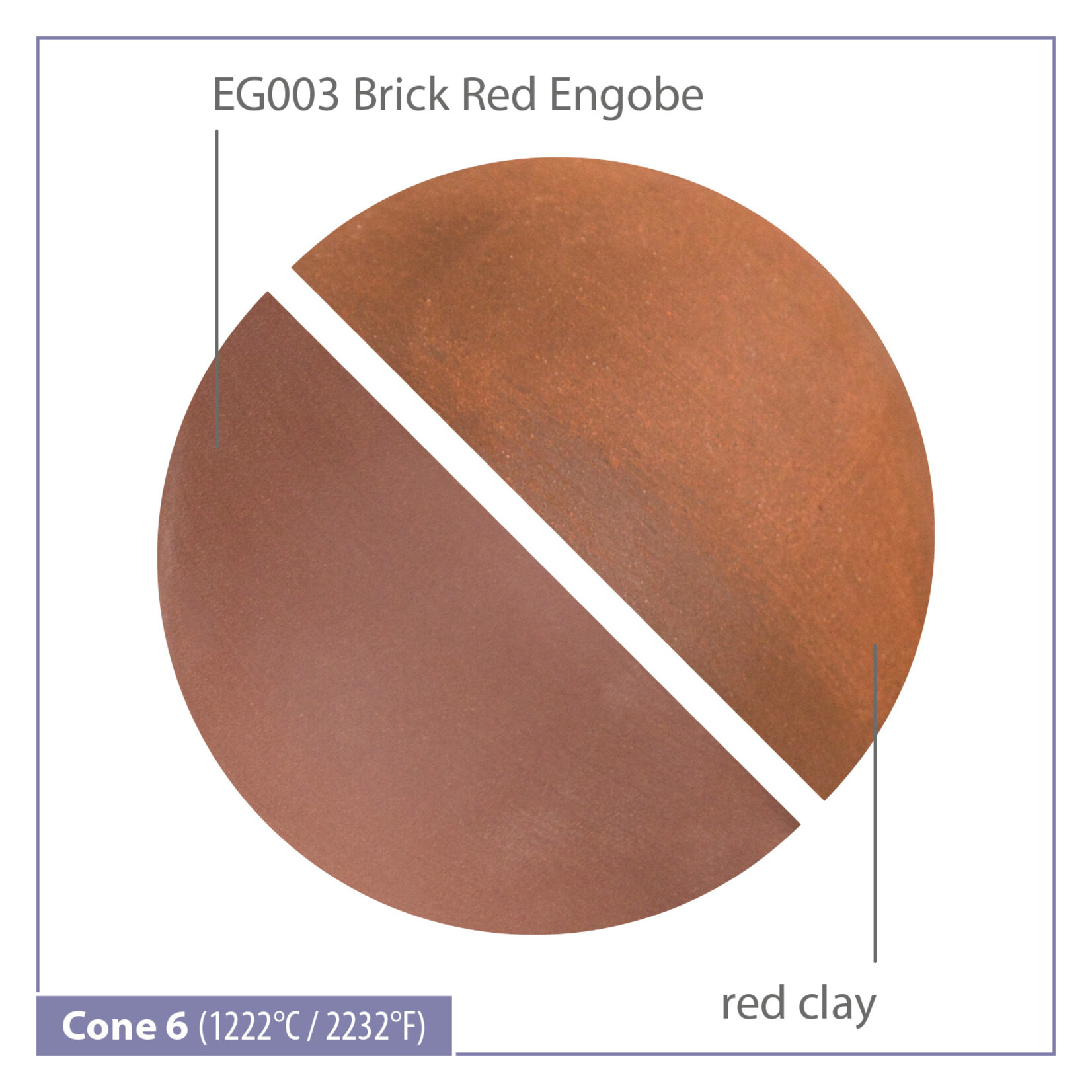 COLORAMICS, LLC MAYCO EG003 BRICK RED ENGOBE