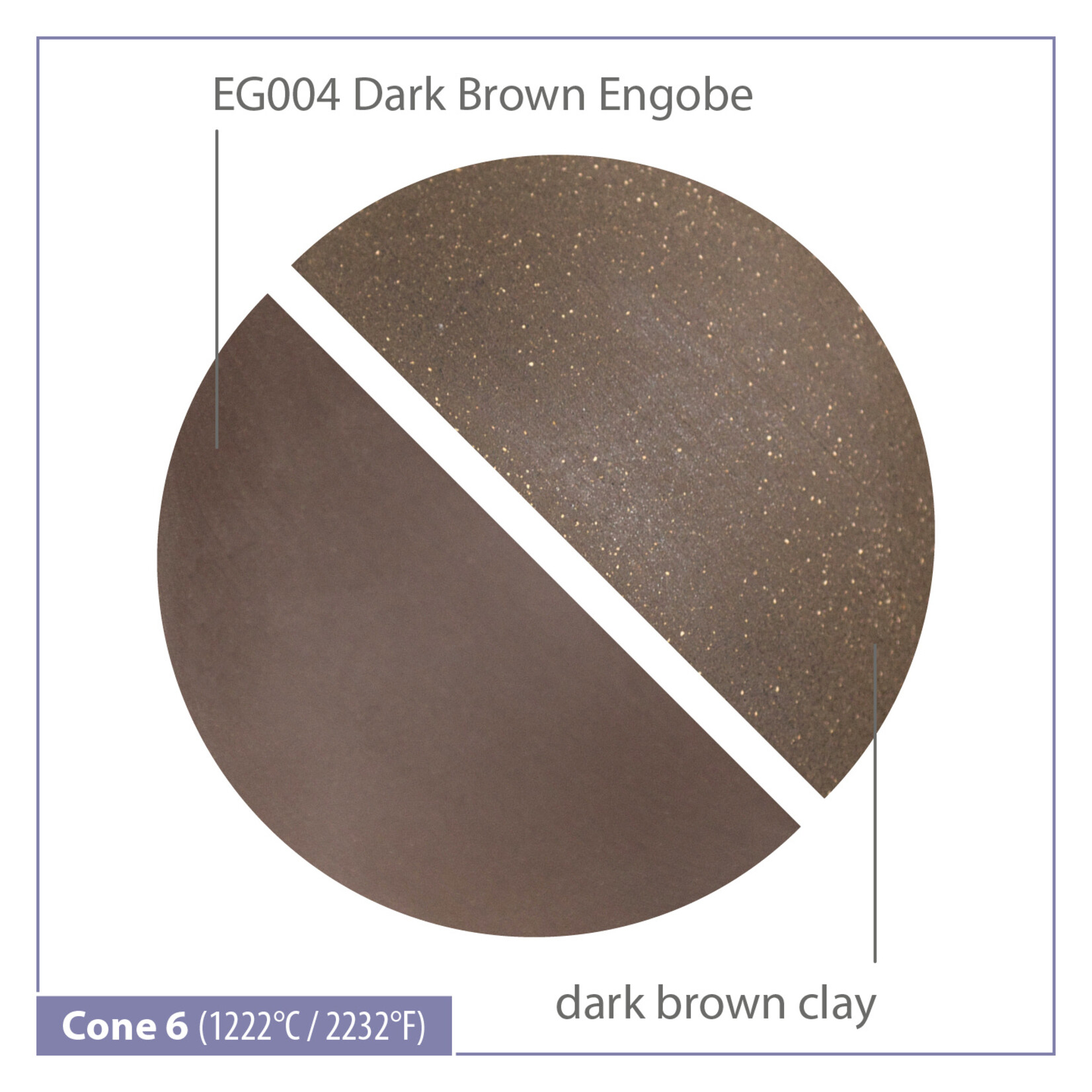 COLORAMICS, LLC MAYCO EG004 PT DARK BROWN ENGOBE