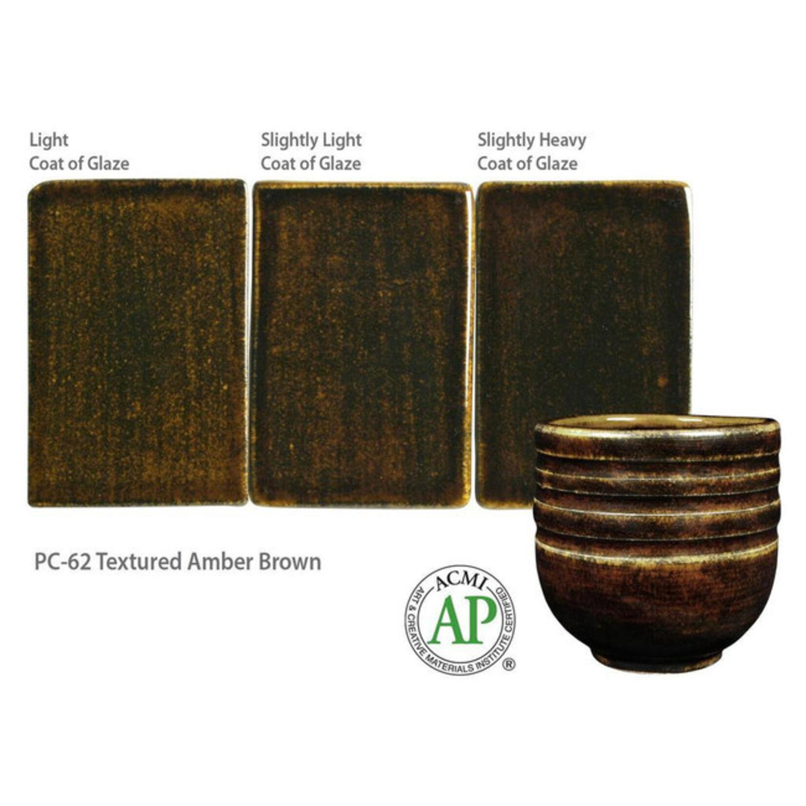 American Art Clay GZ LIQ PC-62 TEXTURED AMBER BROWN