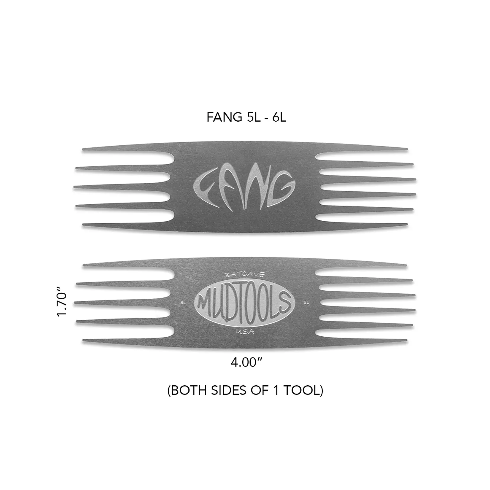Mudtools FANG Large Stainless Steel Scoring Tools 5L-6L