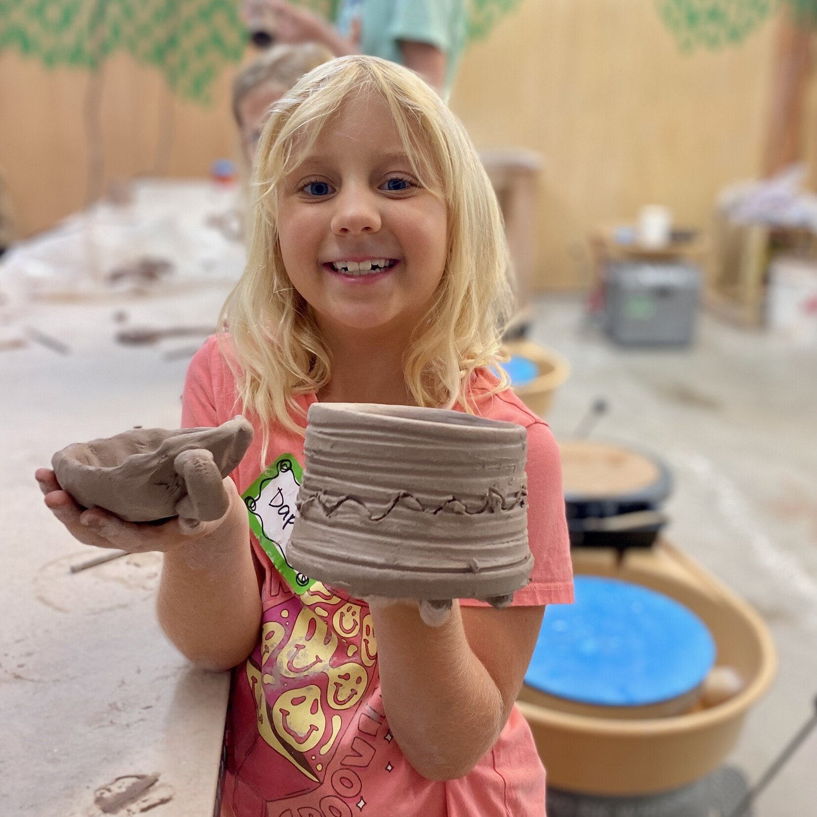 Pottery Wheel Camp Half Day PM  1:30-4:00p