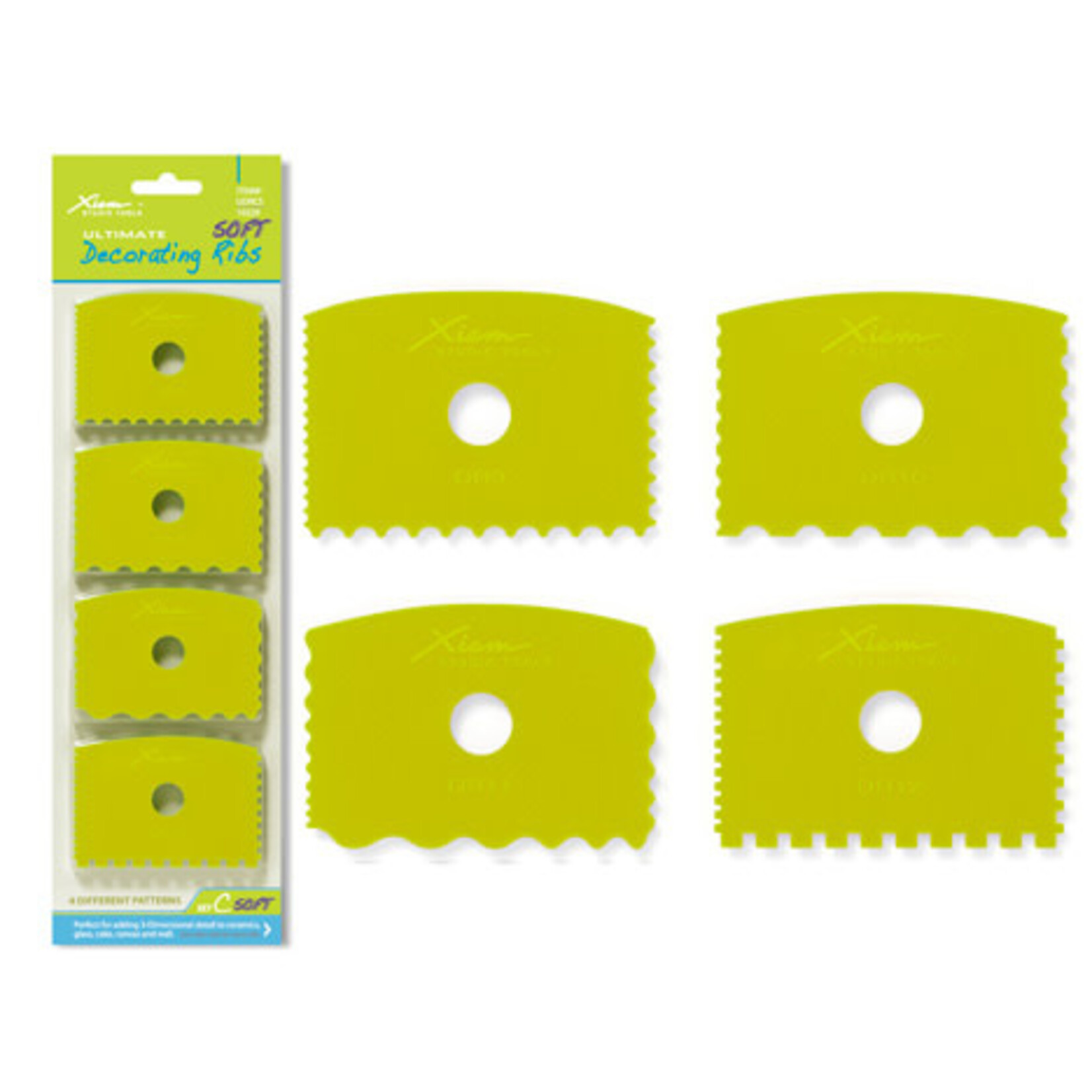 XIEM TOOLS Soft Ultimate Decorating Rib Set C