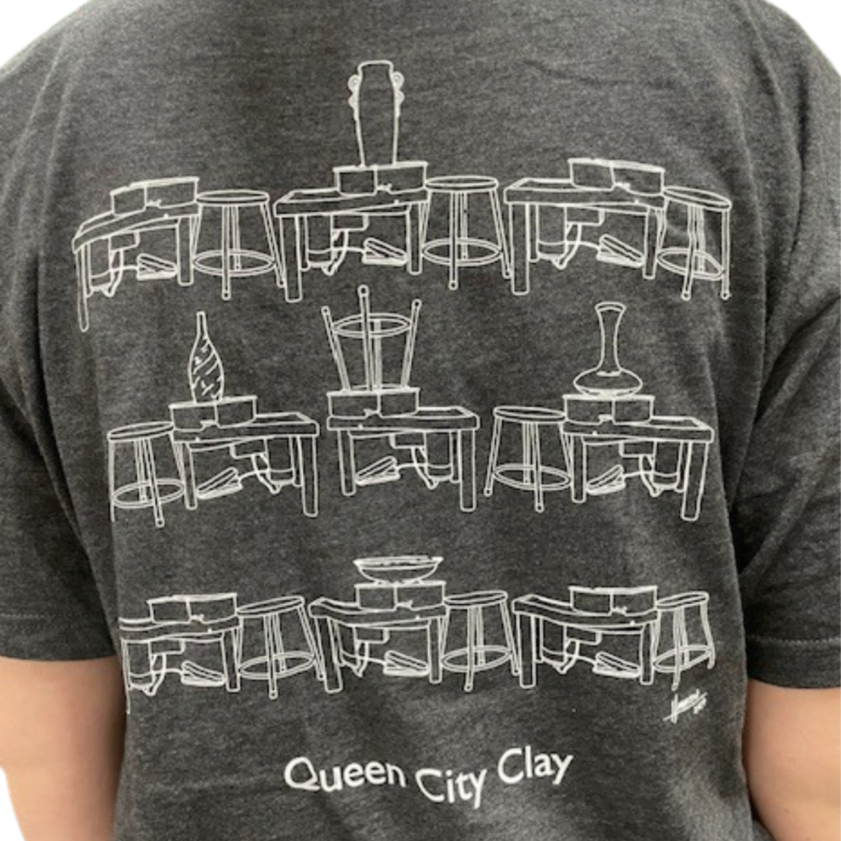 Queen City Clay TEE SHIRT CONTEST SHIRT-POTTERY WHEEL