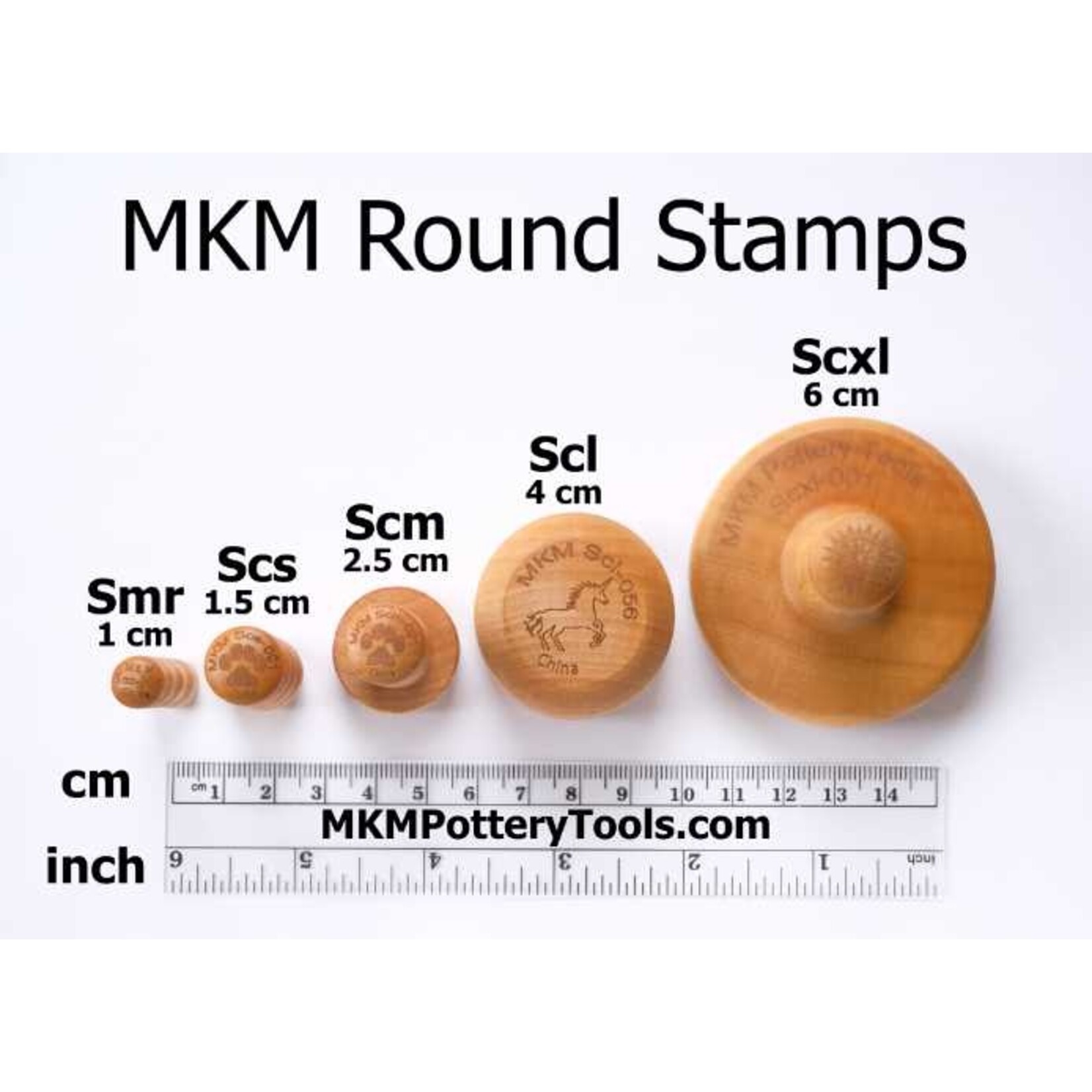 MKM POTTERY TOOLS MKM Smr-059 Mini Round Stamp – Musical Note