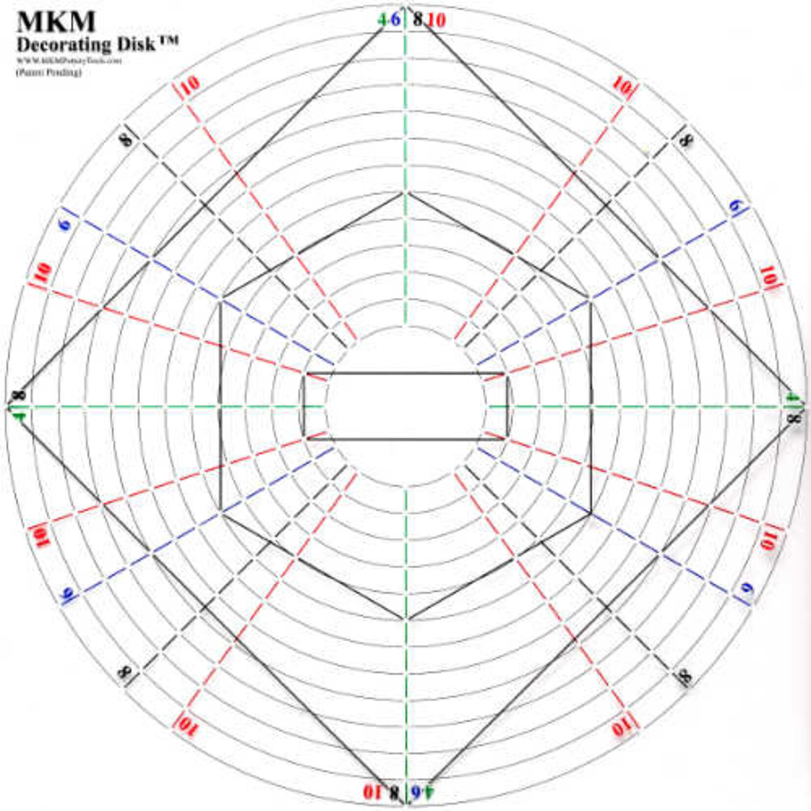 MKM POTTERY TOOLS MKM DECORATING DISKS 15"