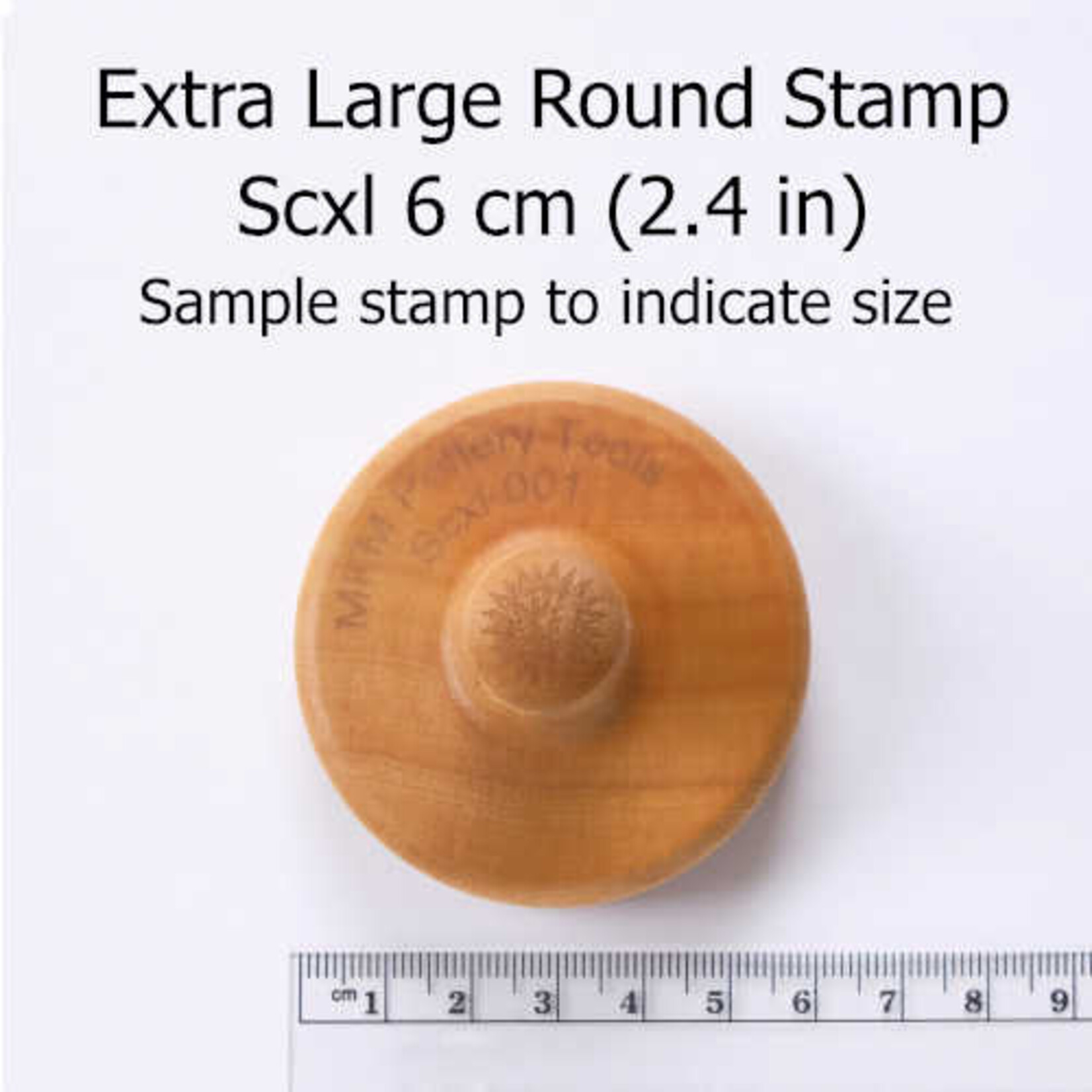 MKM POTTERY TOOLS MKM SCXL-032 Round Stamp - Reindeer Outline