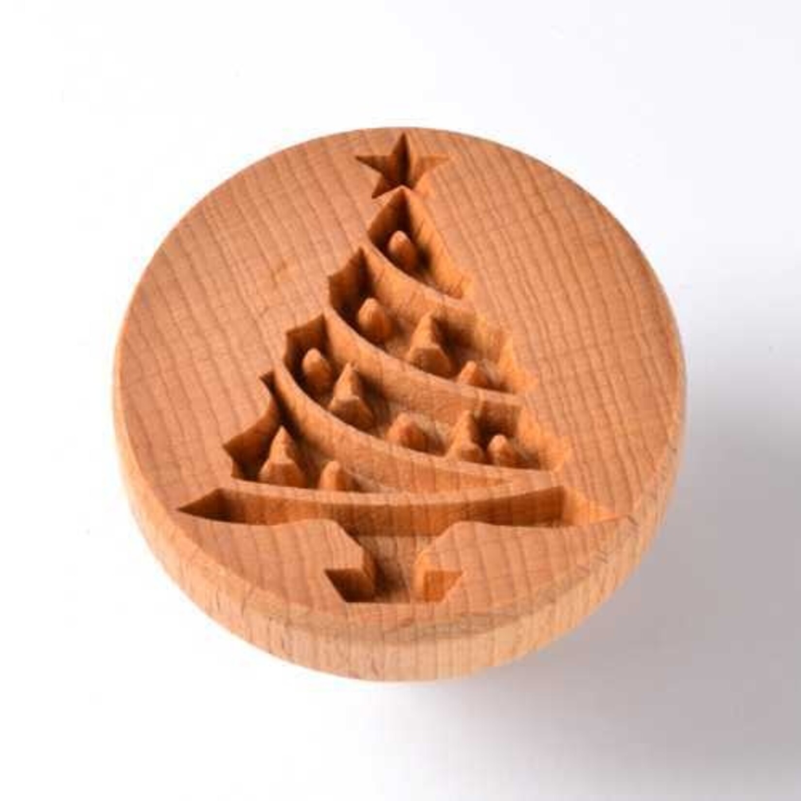MKM POTTERY TOOLS MKM SCXL-035 Round Stamp - Christmas Tree