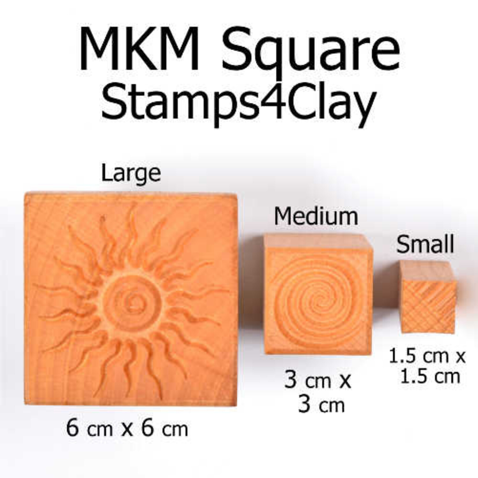 MKM POTTERY TOOLS MKM Sss-102 Small Square Stamp – Coneflower