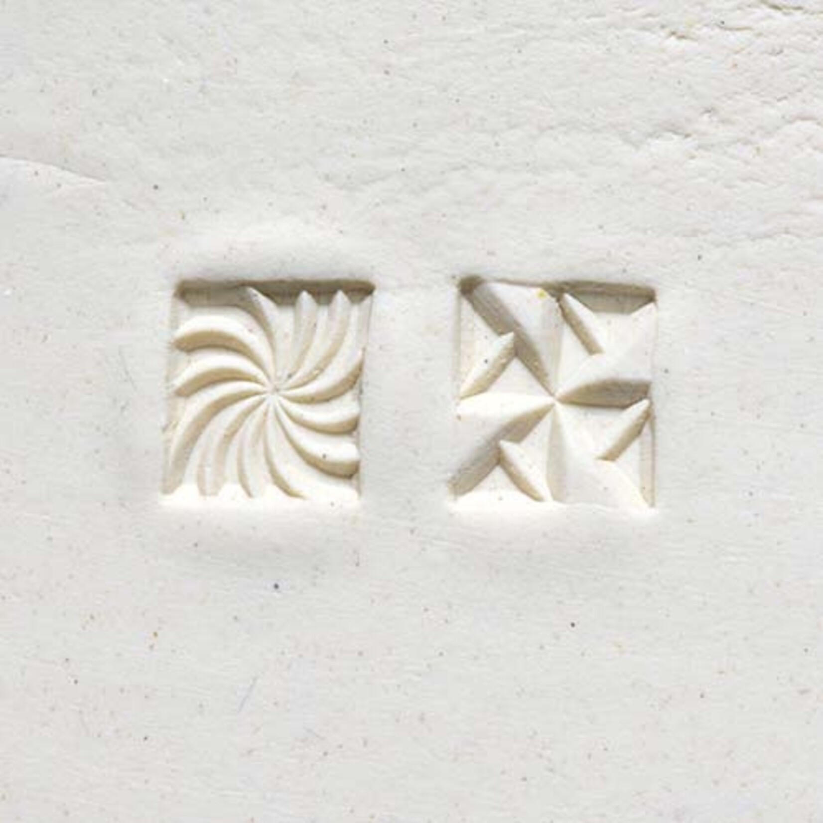 MKM POTTERY TOOLS MKM Sss-018 Small Square Stamp - Spiral / Pin Wheel