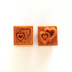 MKM POTTERY TOOLS MKM Sss-143 Small Square Stamp – Double Heart