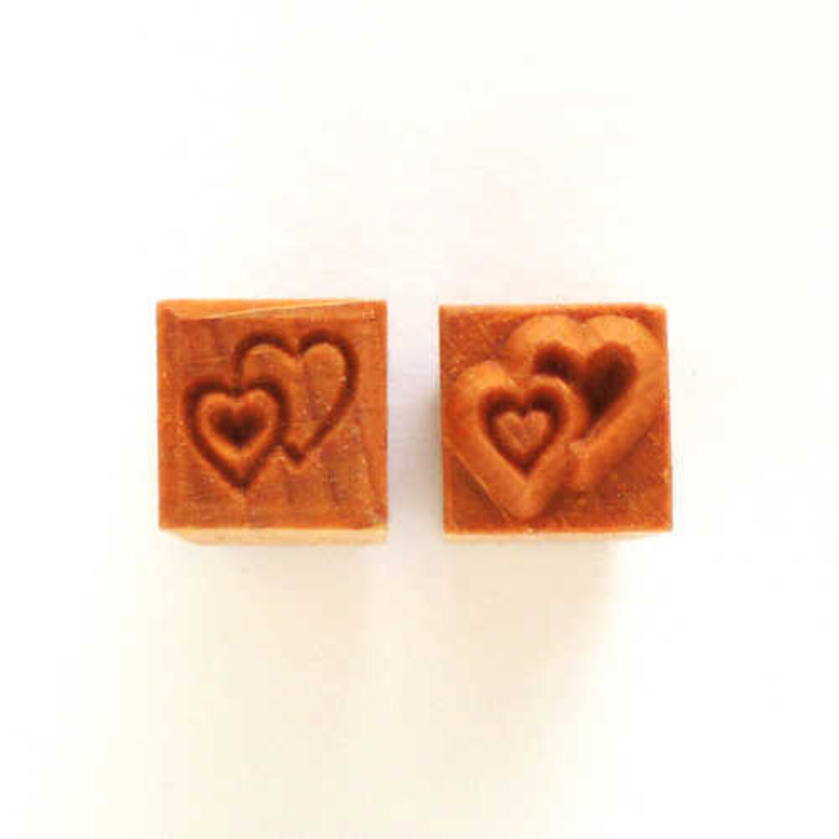 MKM POTTERY TOOLS MKM Sss-143 Small Square Stamp – Double Heart