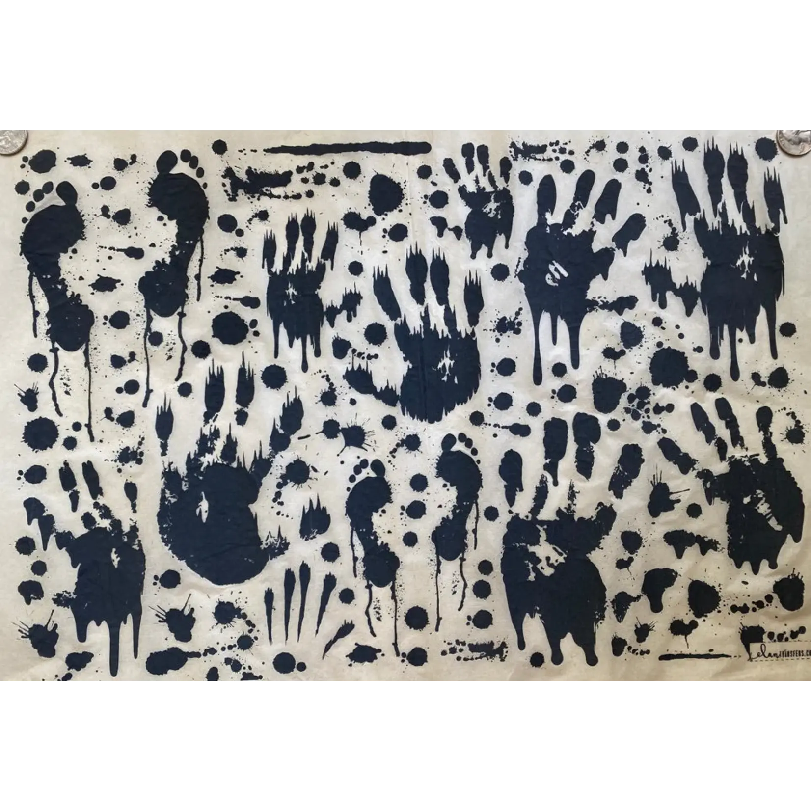 Elan Pottery Transfers Underglaze Transfer Blood Spatter - Red