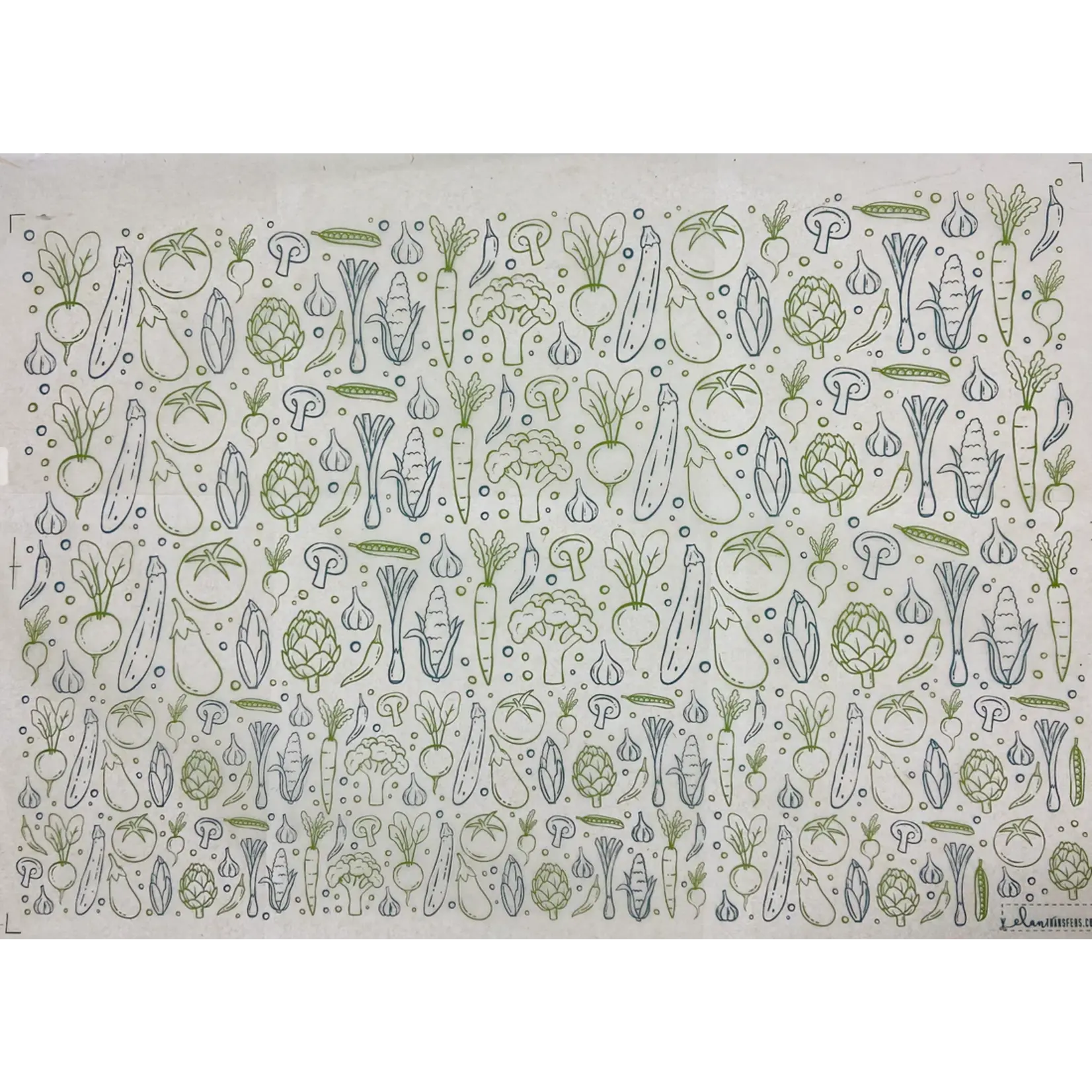 Elan Pottery Transfers Vegetables Underglaze Transfer - Multi