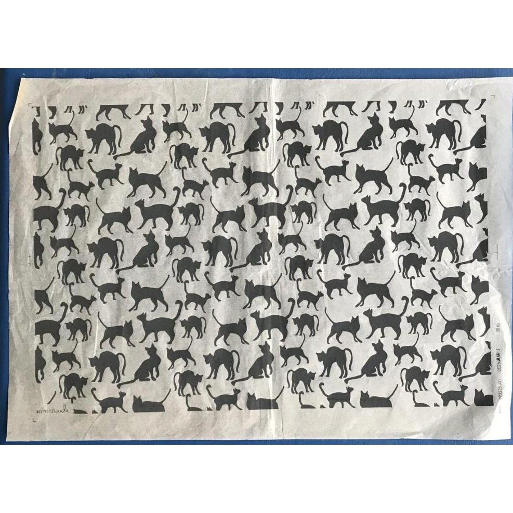 Elan Pottery Transfers Cats Underglaze Transfer - Black