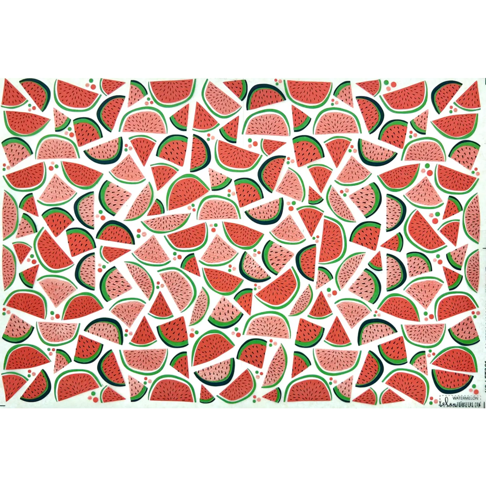 Elan Pottery Transfers Watermelon Underglaze Transfer - Multi