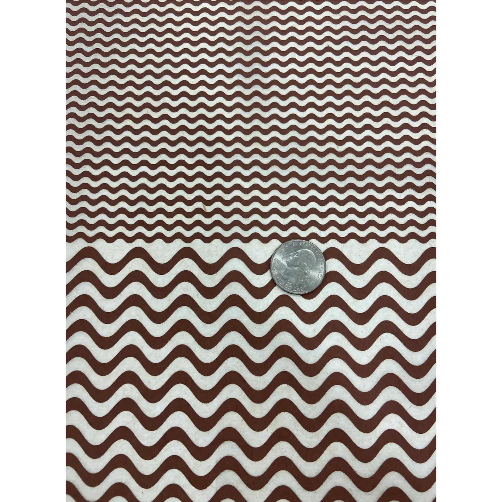 Elan Pottery Transfers Wavy Lines - Underglaze Transfer Sheet - brown