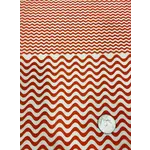 Elan Pottery Transfers Wavy Lines Underglaze Transfer - Red